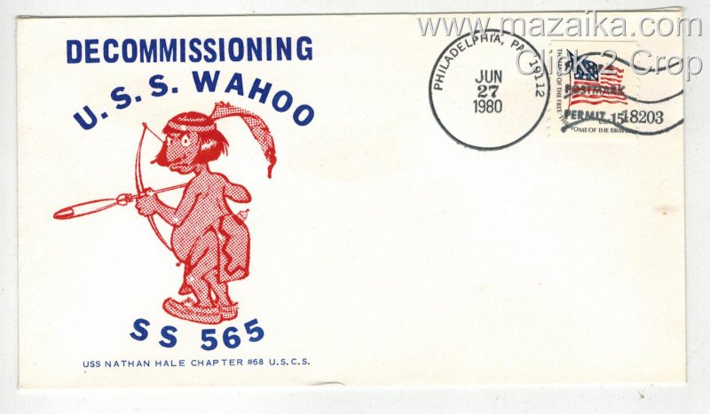 US NAVY SUBMARINE USS WAHOO SS 565 DESOMMISSIONING TANG CLASS SUB