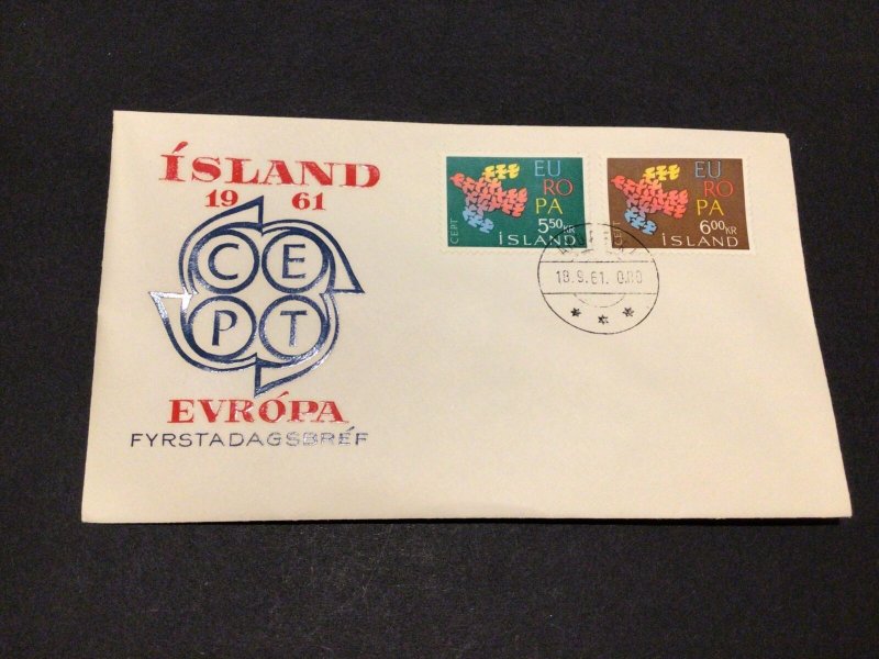 Iceland 1961 Europa first day cover Ref 60368