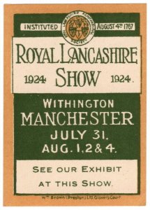 (I.B) Cinderella Collection : Royal Lancashire Show (Manchester 1924)