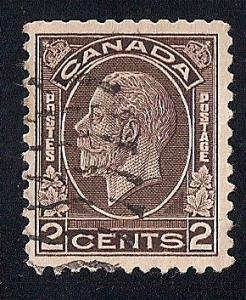 Canada #196 2 cent King George 5, Stamp used F-VF