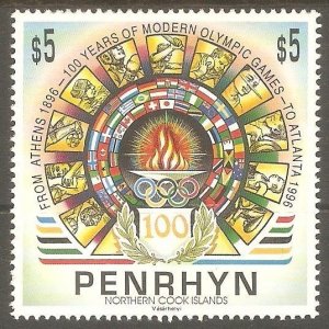 PENRHYN ISLANDS Sc# 450 MNH FVF 1996 Olympic Games