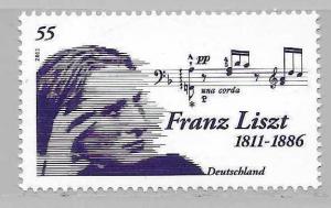 Germany 2607 Franz Liszt single MNH