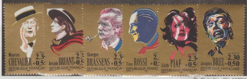 France Scott #B615-B620 Stamp - Mint NH Set