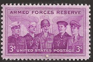 # 1067 MINT NEVER HINGED ARMED FORCES RESERVE