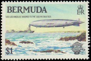 Bermuda #441-444, Complete Set(4), 1983, Aviation - Airplanes, Zeppelins, Nev...