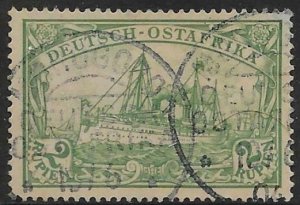 GERMAN EAST AFRICA SG24 1901 2r GREEN USED 