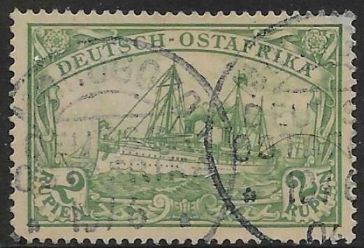 GERMAN EAST AFRICA SG24 1901 2r GREEN USED 