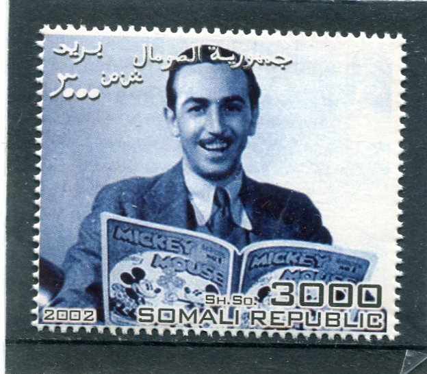 Somalia 2002 WALT DISNEY Single Perforated Mint (NH)