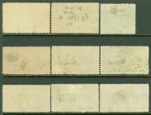 EDW1949SELL : USA 1885-1914 Scott #E1-E9 Used. Minor faults. Scarce Catalog $379