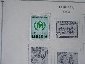 Liberia 1892-1976 Stamp Collection on Scott International Stamp Album Pages