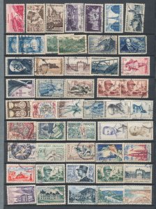 France Used Mid Period (Apx 79 Stamps) UK943