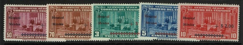 Ecuador SC# CB1-CB5, Mint Lightly Hinged - S11298