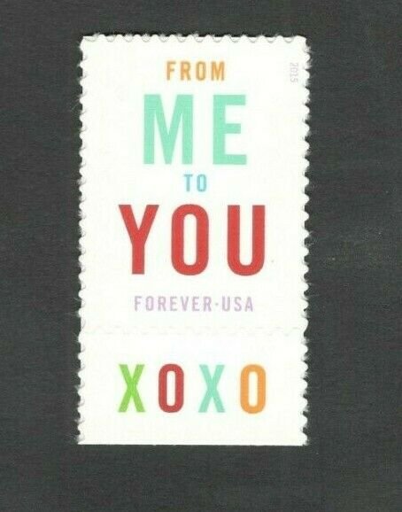 4978 From Me To You With 1 Sticker US Postage Single Mint/nh FREE SHIPPING