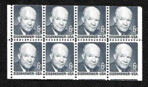 SCOTT 1393a 6 CENT DWIGHT DAVID EISENHOWER BOOKLET PANE OF 8 MNH FREE SHIPPING