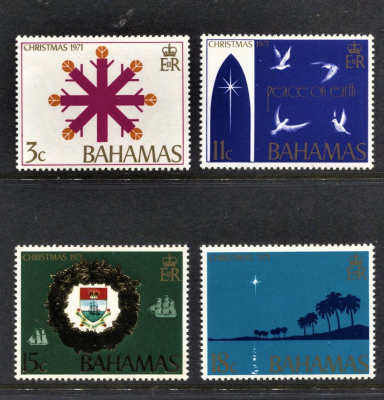 STAMP STATION PERTH Bahamas #331-334 QEII Christmas 71 Set MNH