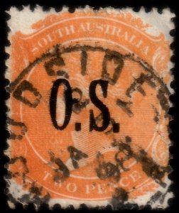 ✔️ SOUTH AUSTRALIA  1896 - OFFICIAL O.S. PERF 13 - SC. O69 (o)