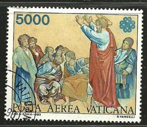  VATICAN CITY 1983 Very Fine Used Air Posts Stamp Sc# C74 CV 6.75 $