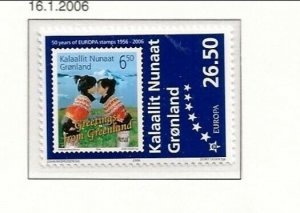 Greenland Sc 471 NH issue of 2006 - Europa Issue