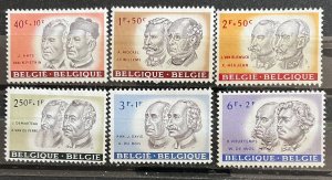 Belgium #B684-B689 MLH Set- SCV=$14.55