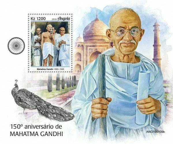 Z08 ANG190109b ANGOLA 2019 Mahatma Gandhi MNH ** Postfrisch