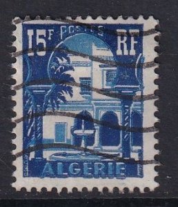 Algeria  #258   used   1954 patio of museum 15fr