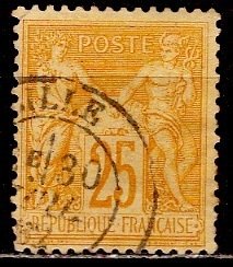 France; 1879: Sc. # 99:  Used Single Stamp