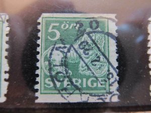 Sweden Sweden Sweden 1920-25 Unwmk 5o Fine Used Stamp A11P20F247-