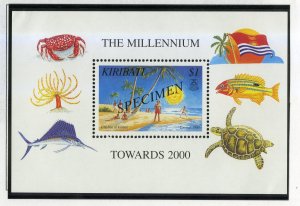 KIRIBATI 729 MNH (SPECIMEN) SS SCV $4.50 BIN $2.25 MARINE LIFE