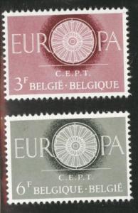 Belgium Scott 553-4 MH*  1960 Europa set