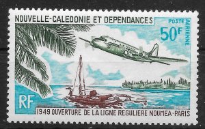 NEW CALEDONIA SG475 1969 ANNIVERSARY OF NOUMEA-PARIS AIR SERVICE MNH (r)