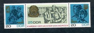 Germany 1967 Mi 1320-2 Strip of 3 MNH 10702