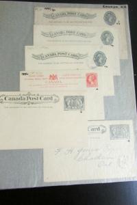 Canada 50 Pcs Early Postal Stationary 1860-1890's w/covers