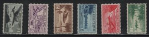 Canal Zone scott # C15 - C20 set VF OG lightly hinged cv $ 92  ! see pic ! 