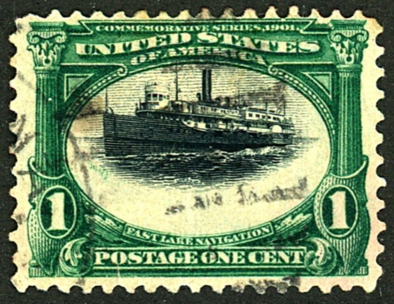 U.S. #294 USED FLYING SHIP