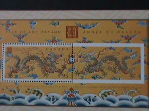 ​CANADA-1999-SC#1837 YEAR OF THE LOVELY DRAGON- SPECIAL DESIGN-MNH-S/S-VF