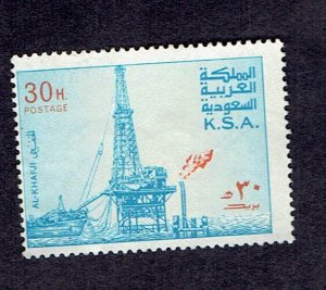 SAUDI ARABIA SCOTT#736 1977 30h AL KHAFJI OIL RIG - USED