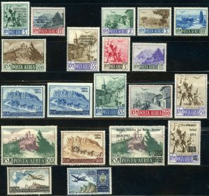 Republic SAN MARINO #C62 62a-C79 C77 Airmail Postage Stamp Collection Mint LH NH