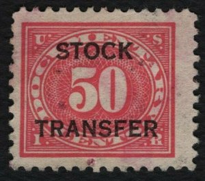 #RD9 50c Stock Transfer, Used [31] **ANY 5=FREE SHIPPING**