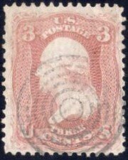 3c 1861 rose pink Washington SC64b