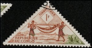 Congo Republic J35 - Cto - 1fr Litter (1961) +