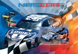 BURUNDI - 2012 - Nascar - Perf Souv Sheet - Mint Never Hinged