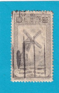 ciderella poster stamp spain used 10 cent mutialidad de correos 1931-40