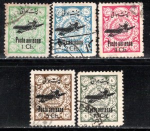 Iran/Persia Scott # C22 - C26, used