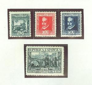 SPAIN #552-555 CHOICE SET  VERY FINE VERY LIGHT HINGED OR...