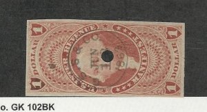 United States, Postage Stamp, #R72a Used, 1862 Revenue