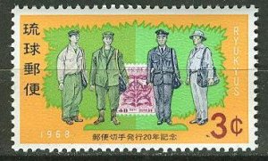 Ryukyu Islands # 170 Postage Stamp Anniversary (1) Mint NH