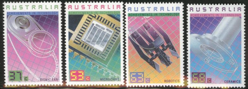 AUSTRALIA Scott 1036-1039 MNH** 1987 Technology stamp set