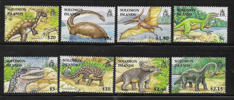 Solomon islands 2006 Dinosaurs Prehistoric Animals Sc 1062-1069 MNH A940