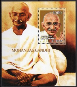 Benin 2006 MOHANDAS GANDHI  Souvenir Sheet # 2 MNH