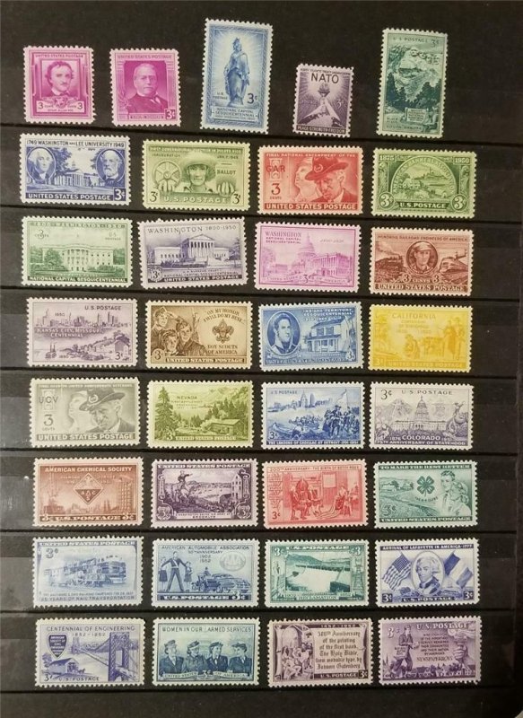 US All Different Stamp Lot MNH OG Mint Never Hinged Unused G4680